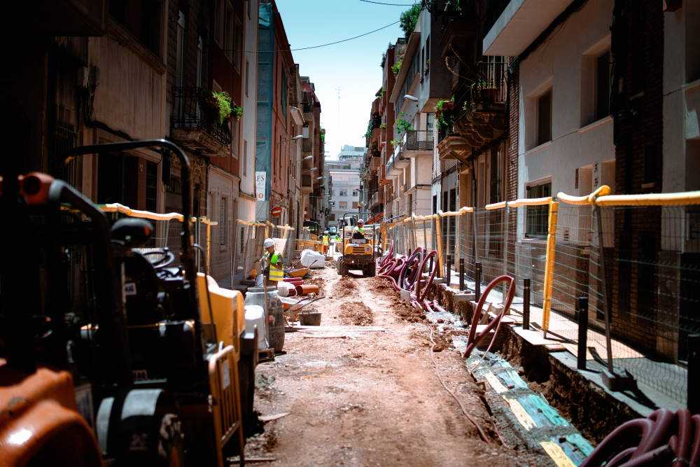 a street that is under construction